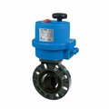 Bonomi North America 2in PVC DISC WAFER STYLE BUTTERFLY VALVE & 24AC/DC METAL ON/OFF ELECTRIC ACTUATOR EPVCBFVE-002-2